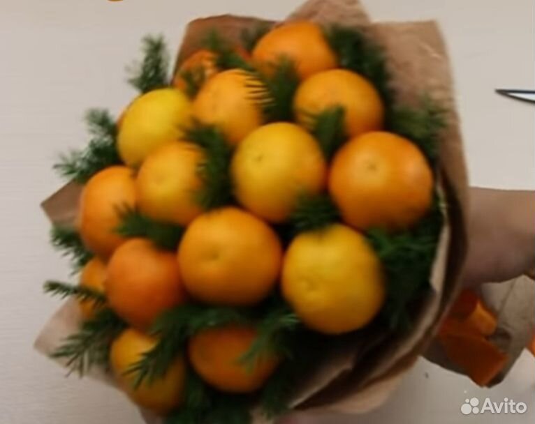 Букет из фруктов. Фруктовый букет из мандарин купить на Зозу.ру - фотография № 1