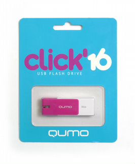 Флешки новые qumo 16GB Click Violet