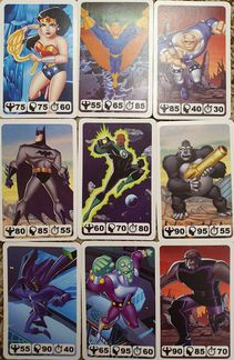 Карточки супергерои 63 шт