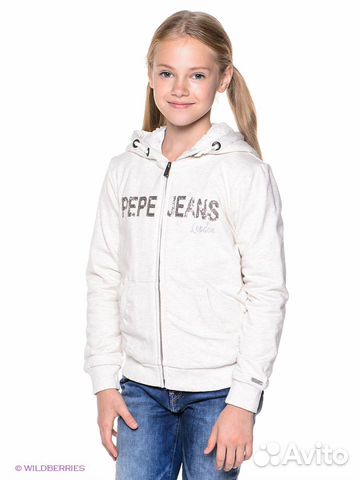 Толстовка на меху ф.Pepe Jeans на 8-9 лет