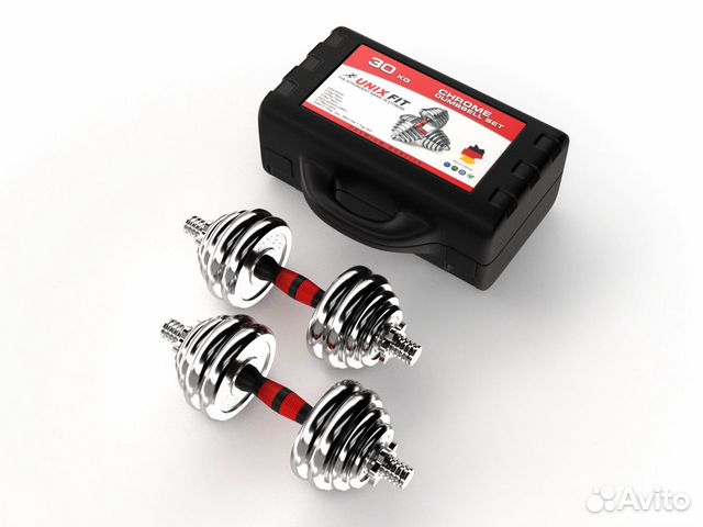 Гантели unixfit в кейсе 30kg