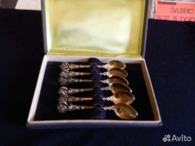 Ложки серебряные кофейные 916 пр. 1975г. - СССР