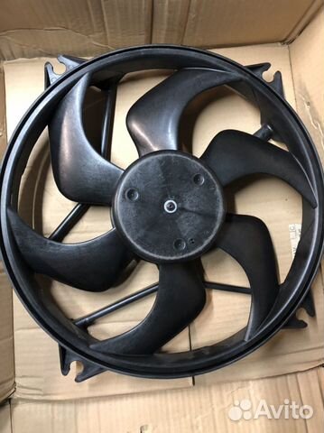 Вентилятор радиатора новый в сборе Peugeot/Citroen