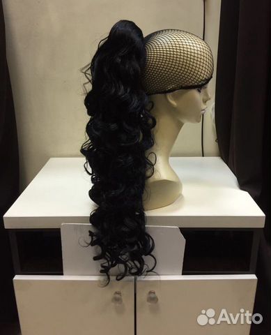 Хвост шиньон из искусственных волос