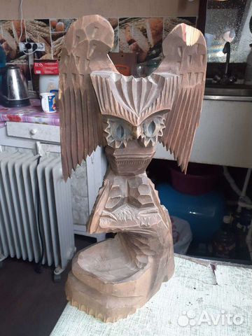 Резная фигура. сова