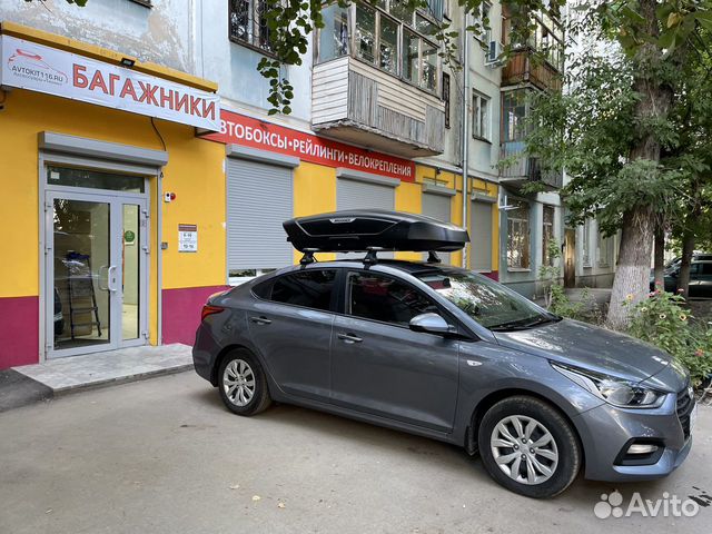 Автобокс на крышу Hyundai solaris