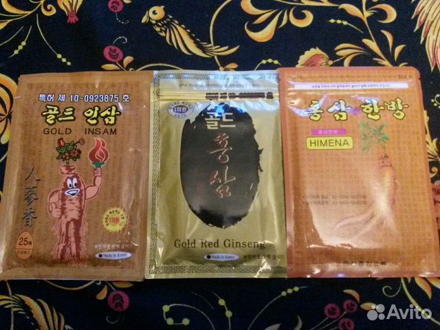 Пластыри с женьшенем пр-во Корея