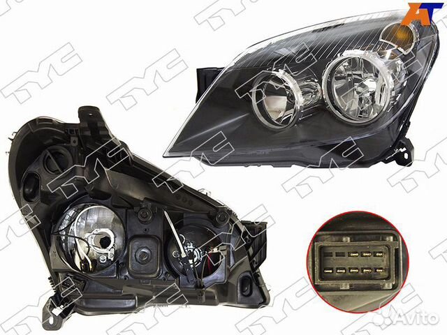 Фары на opel astra H