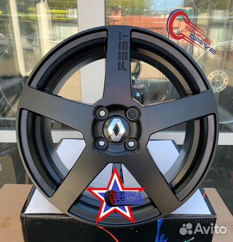 Диски Renault R16 4x100 Black Matt