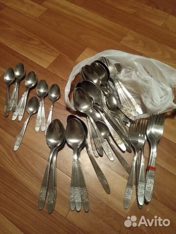 Ложки, вилки ножи времён СССР