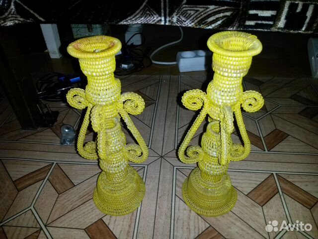 Подсвечники плетенные СССР