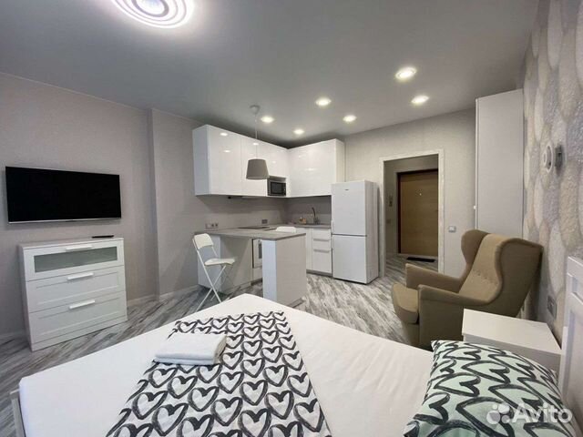 

Квартира-студия, 34 м², 1 кровать