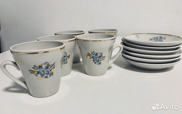 Кофейный сервиз полонский фарфоровый завод СССР