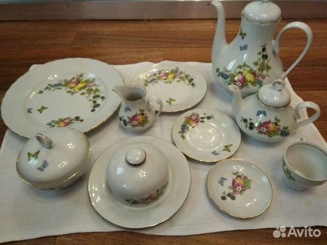 Чайный сервиз jlmenau гдр на 12 персон