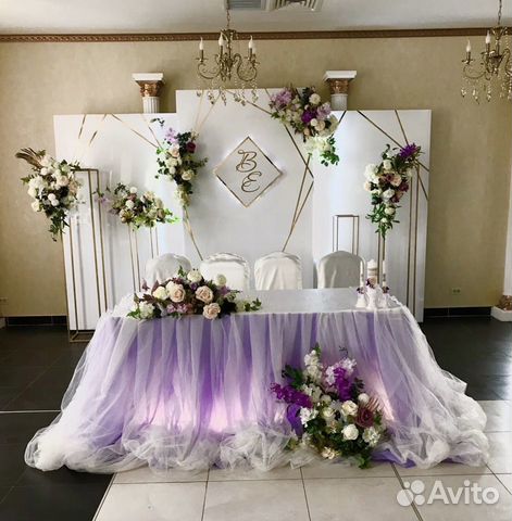 Украшение зала на свадьбу, оформление свадебное