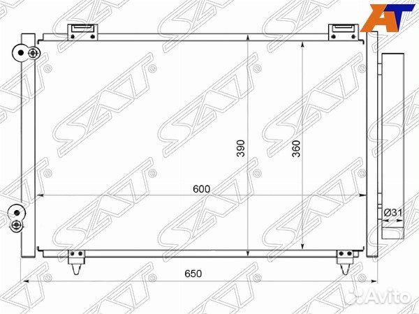 Радиатор кондиционера toyota allex
