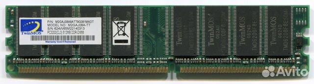 Память DDR333, DDR400, модули 256, 512 Мб