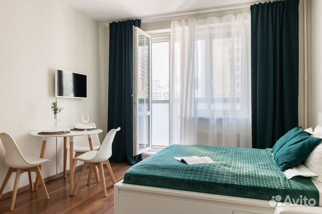 

Квартира-студия, 29 м², 2 кровати