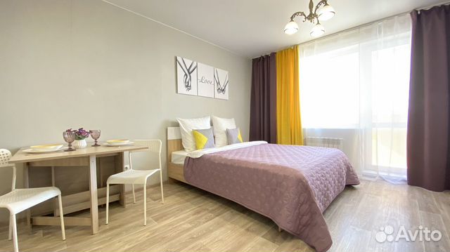 

Квартира-студия, 25 м², 4 кровати
