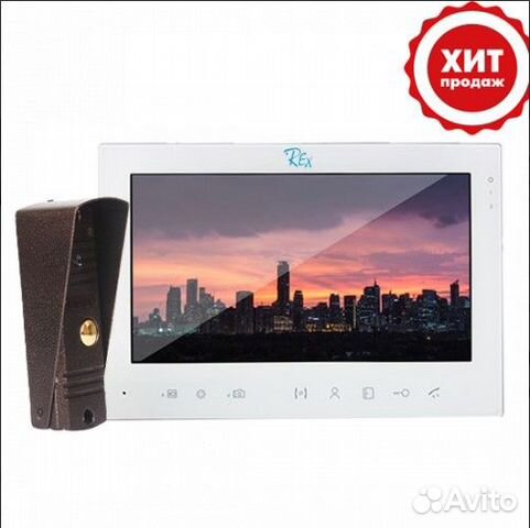 Комплект видео домофона с памятью 7 дюймов