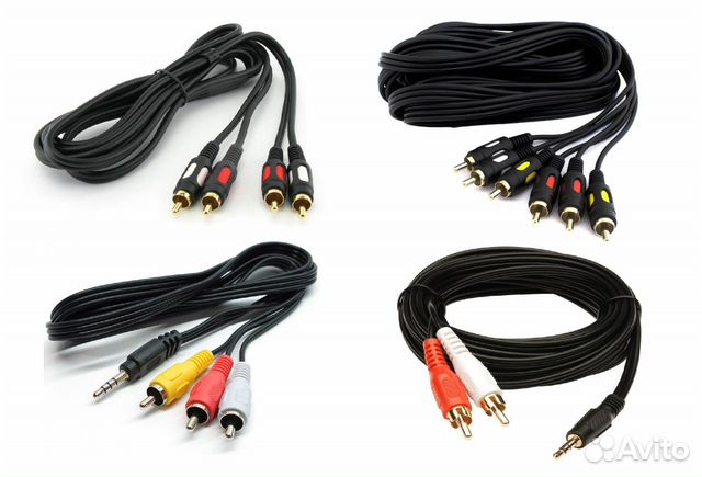 Кабель RCA - RCA / Mini Jack / Тюльпаны / Hoвыe