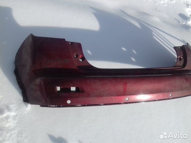 Nissan Juke бампер задний вишня оригинал
