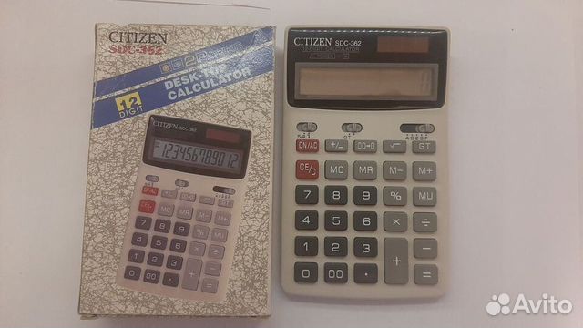Калькулятор citizen sdc-362