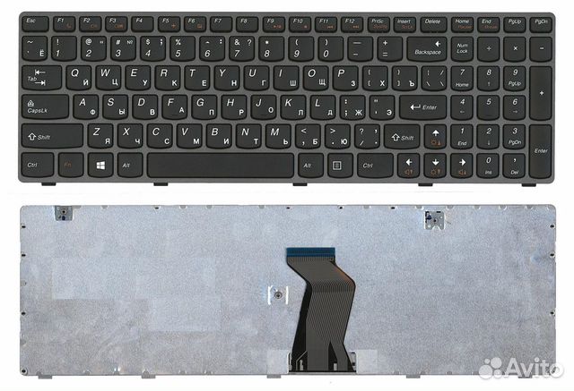 Клавиатура Lenovo Ideapad G580, G585, Z580 черная