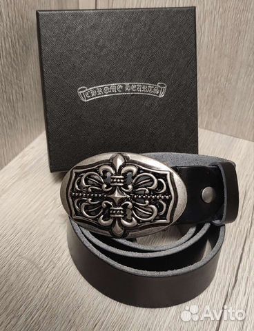 Мужской кожаный ремень Chrome Hearts новый 09