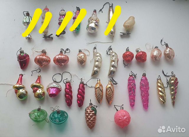 Елочные игрушки старинные