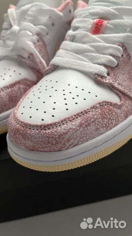 Кроссовки nike air jordan 1 low SE Pink