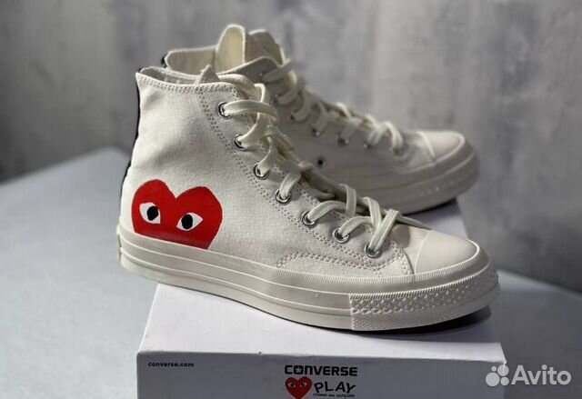 Кеды Converse Comme Des Garson Play White High