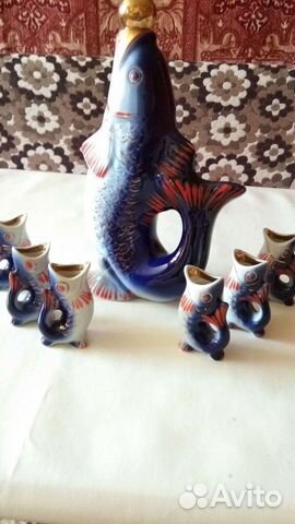 Фарфоровая посуда “Рыба с 6 рыбками
