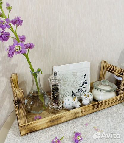 Посуда. Поднос из дерева