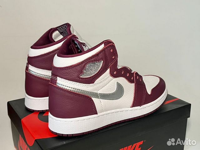 6 US 6Y Air Jordan 1 High GS Bordeaux / Burgundy