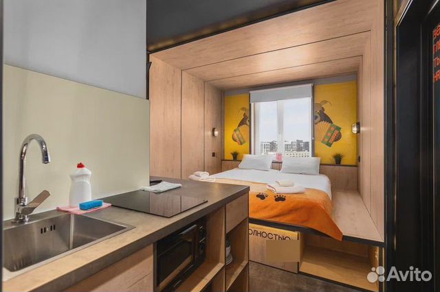

Квартира-студия в апарт-отеле, 17 м², 1 кровать