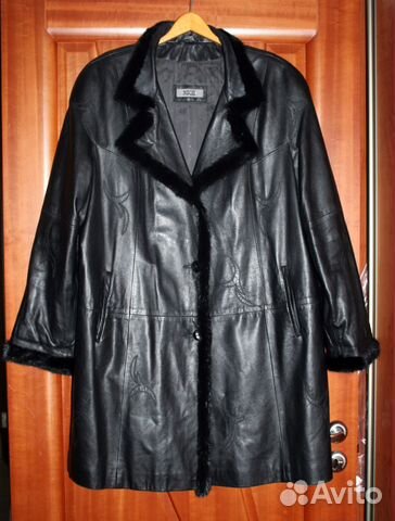 Ivagio пальто (полупальто) кожаное, Италия, р.54 Ivagio пальто (полупальто) кожаное, Италия, р.54
