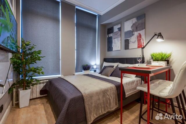 

Квартира-студия, 19 м², 2 кровати