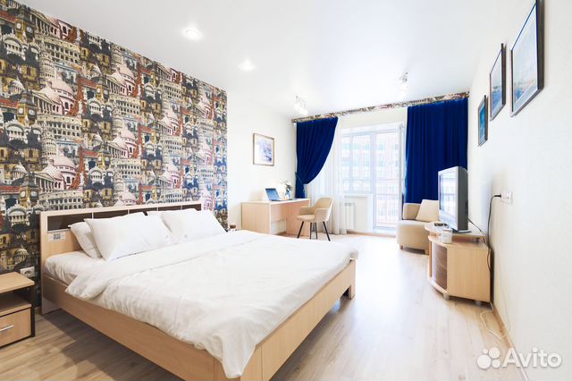 

1-к. квартира, 45 м², 2 кровати