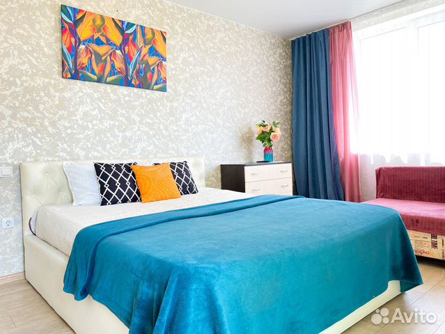

1-к. квартира, 45 м², 3 кровати