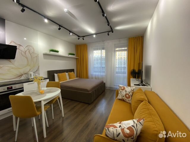 

Квартира-студия, 33 м², 2 кровати