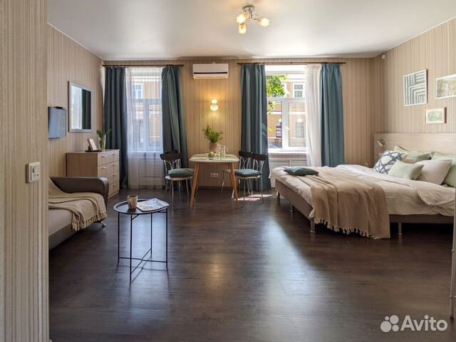 

1-к. квартира, 44 м², 3 кровати