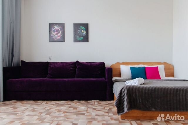 

1-к. квартира, 42 м², 2 кровати