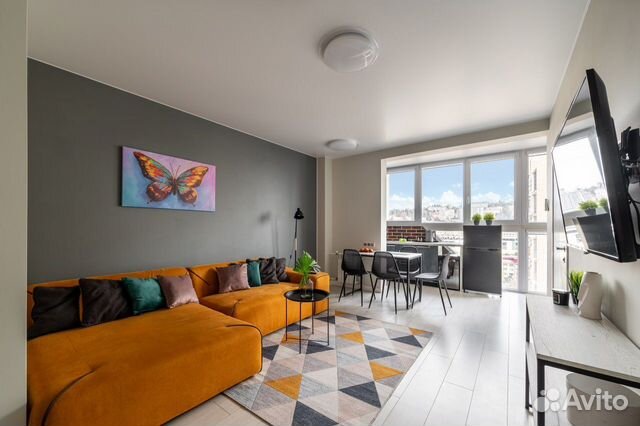 

1-к. квартира, 45 м², 3 кровати