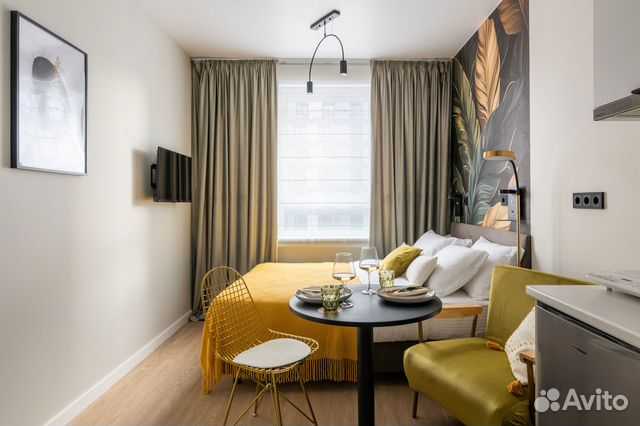 

Квартира-студия, 22 м², 1 кровать