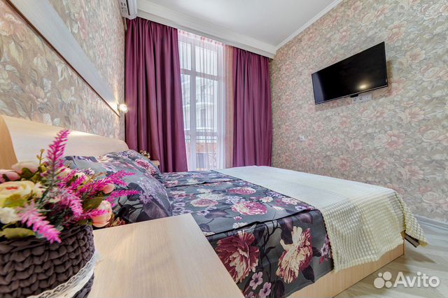 

1-к. квартира, 44 м², 2 кровати