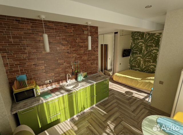 

Квартира-студия, 34 м², 2 кровати