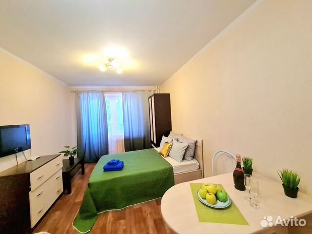 

Квартира-студия, 35 м², 2 кровати