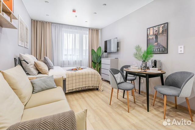 

Квартира-студия, 26 м², 2 кровати