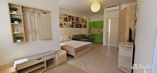 

Квартира-студия, 27 м², 2 кровати